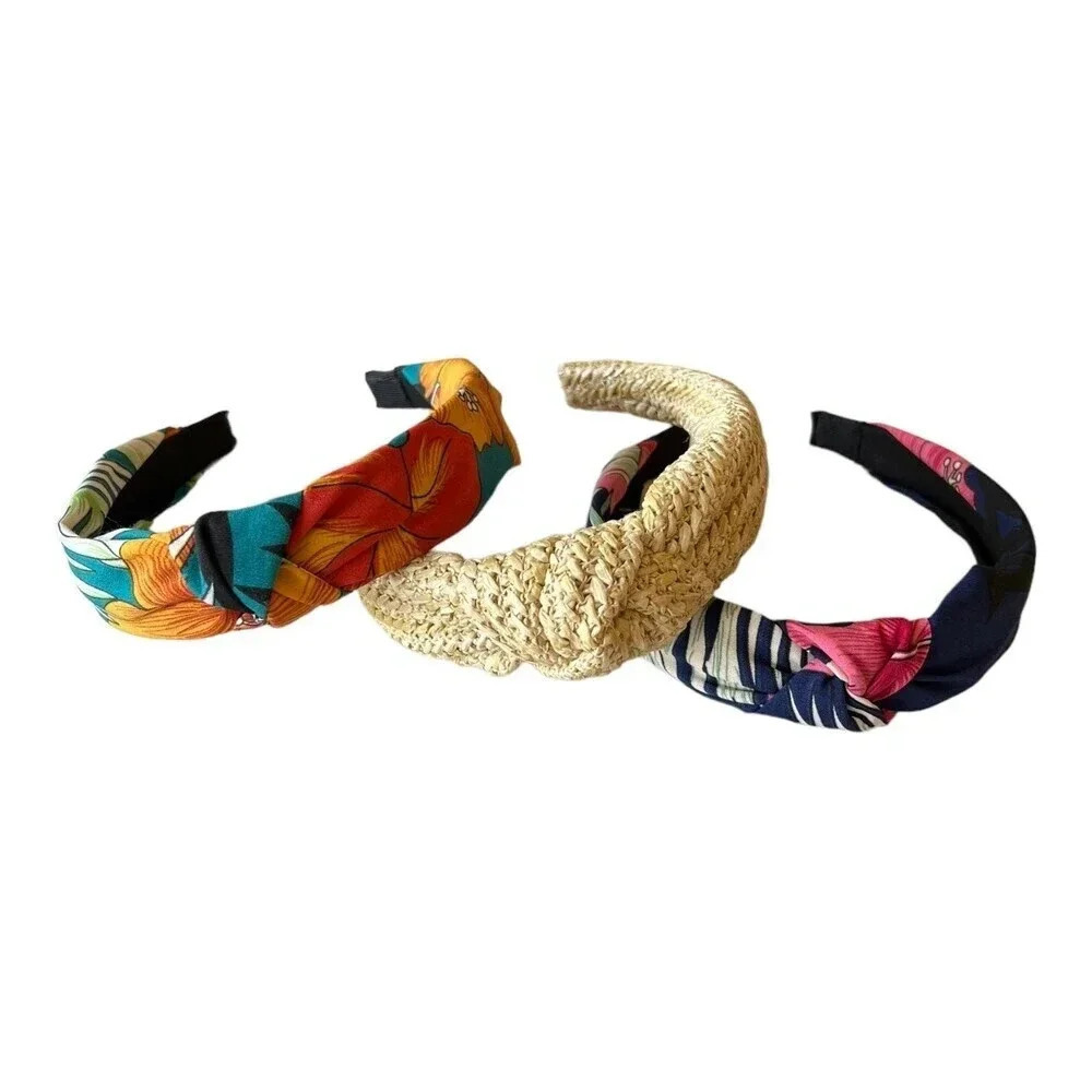 Women’s Set of 3 Twist Knot Headbands Hair Accessories - Picture 3 of 3